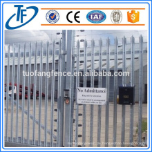 Amerikanischer Standard PVC beschichteter Stahl Palisade Zaun Made in Anping (China Lieferant)